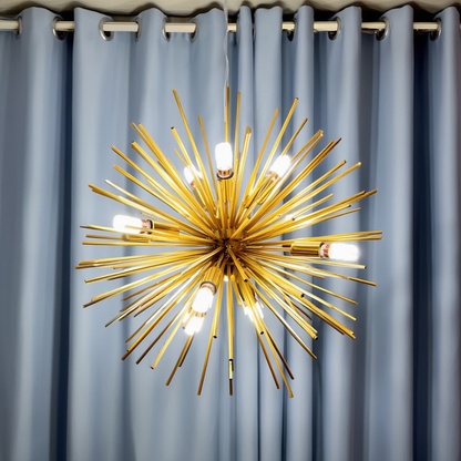 Gold Sputnik Chandelier 9x E14 | Lunalight