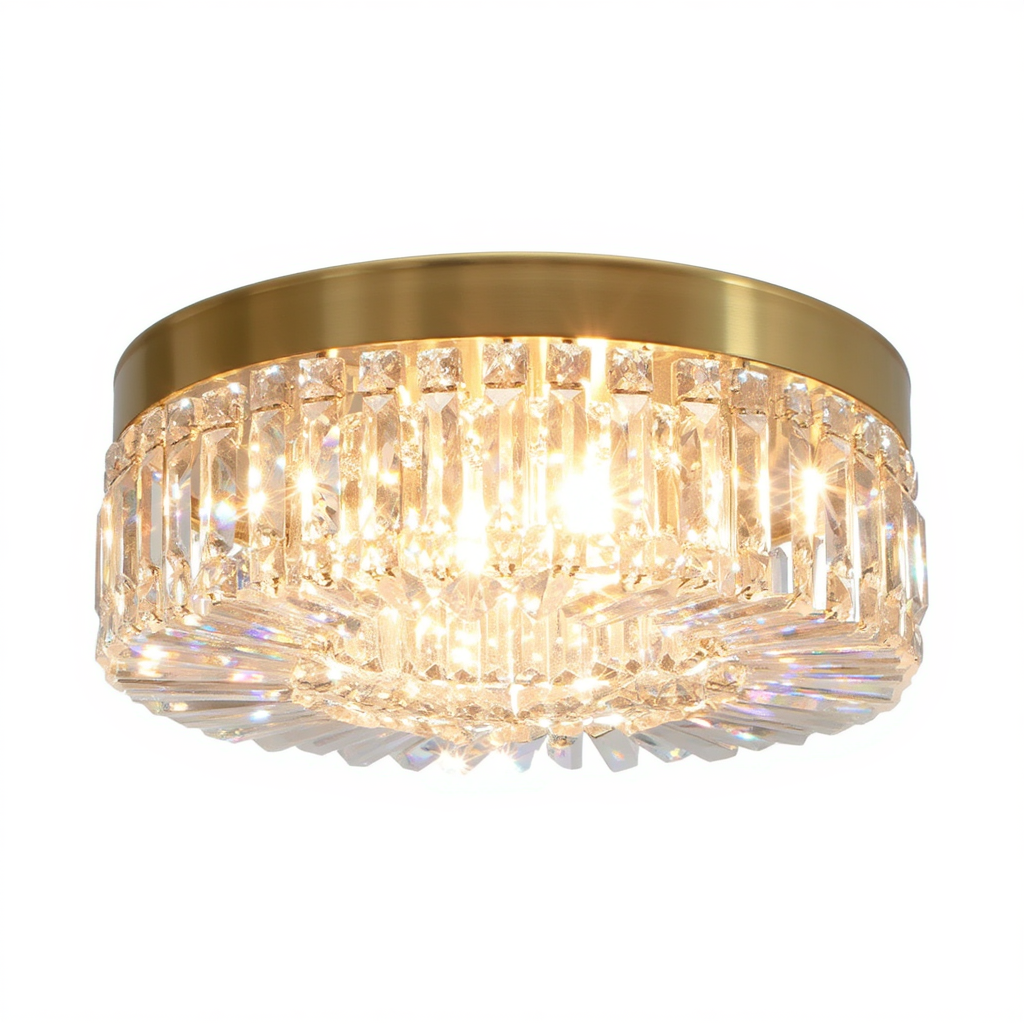 Gold Crystal Ceiling Light 50cm | Lunalight