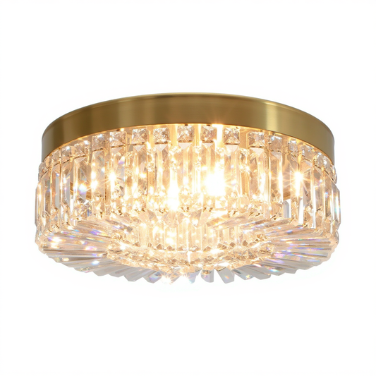 Gold Crystal Ceiling Light 50cm | Lunalight