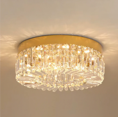 Gold Crystal Ceiling Light 50cm | Lunalight