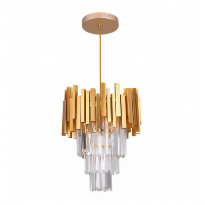 Gold Crystal Pendant Chandelier | Lunalight