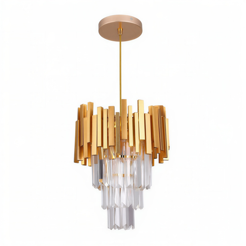 Gold Crystal Pendant Chandelier | Lunalight