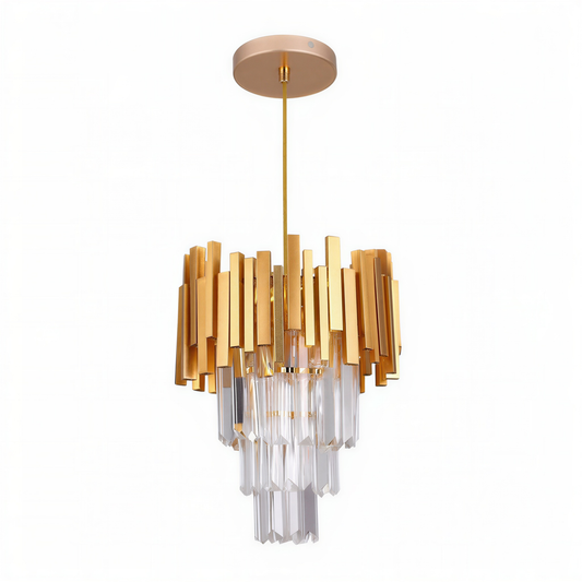 Gold Crystal Pendant Chandelier | Lunalight