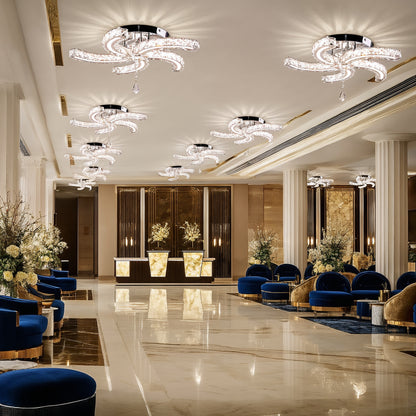 Crystal Flower LED Ceiling Light Dimmable | Lunalight