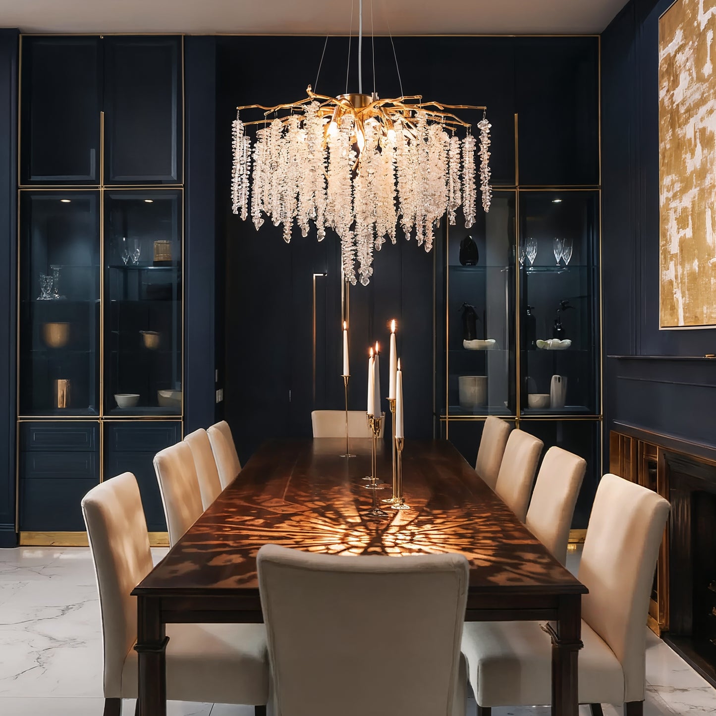 Gold Branch Crystal Chandelier 60cm | Lunalight
