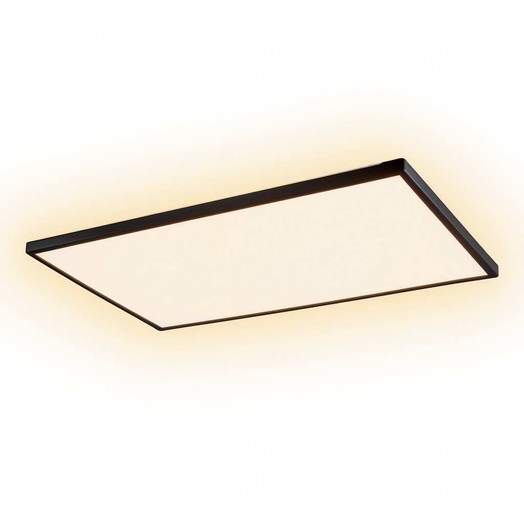 Black LED Bathroom Ceiling Light IP44 | Lunalight