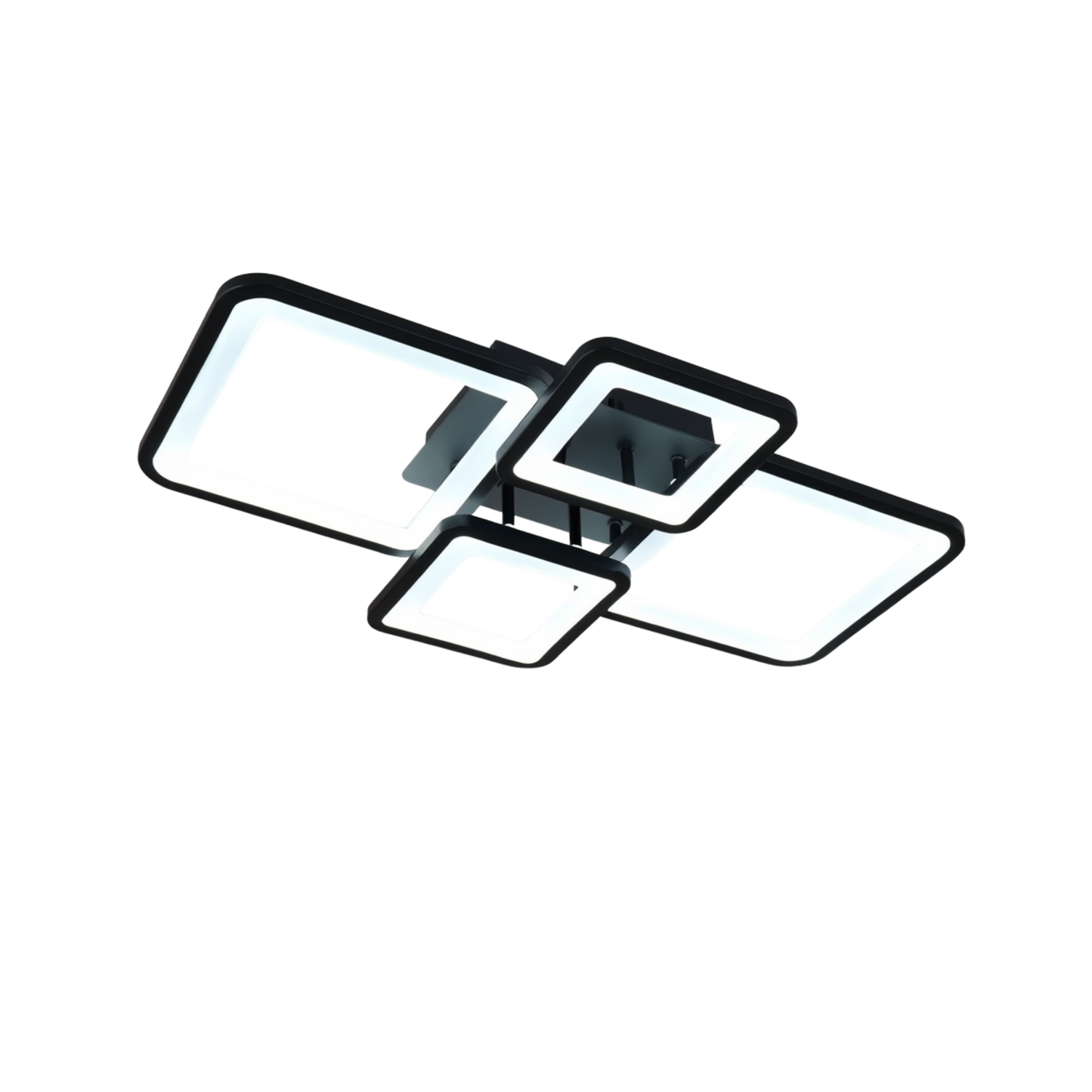 Black Square Frame LED Ceiling Light | Lunalight