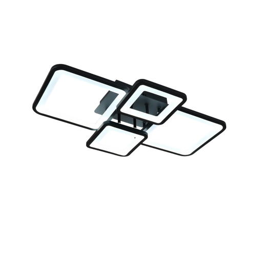 Black Square Frame LED Ceiling Light | Lunalight
