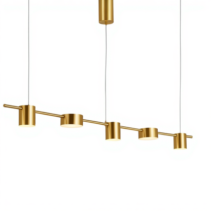 Gold Linear LED Pendant Light | Lunalight