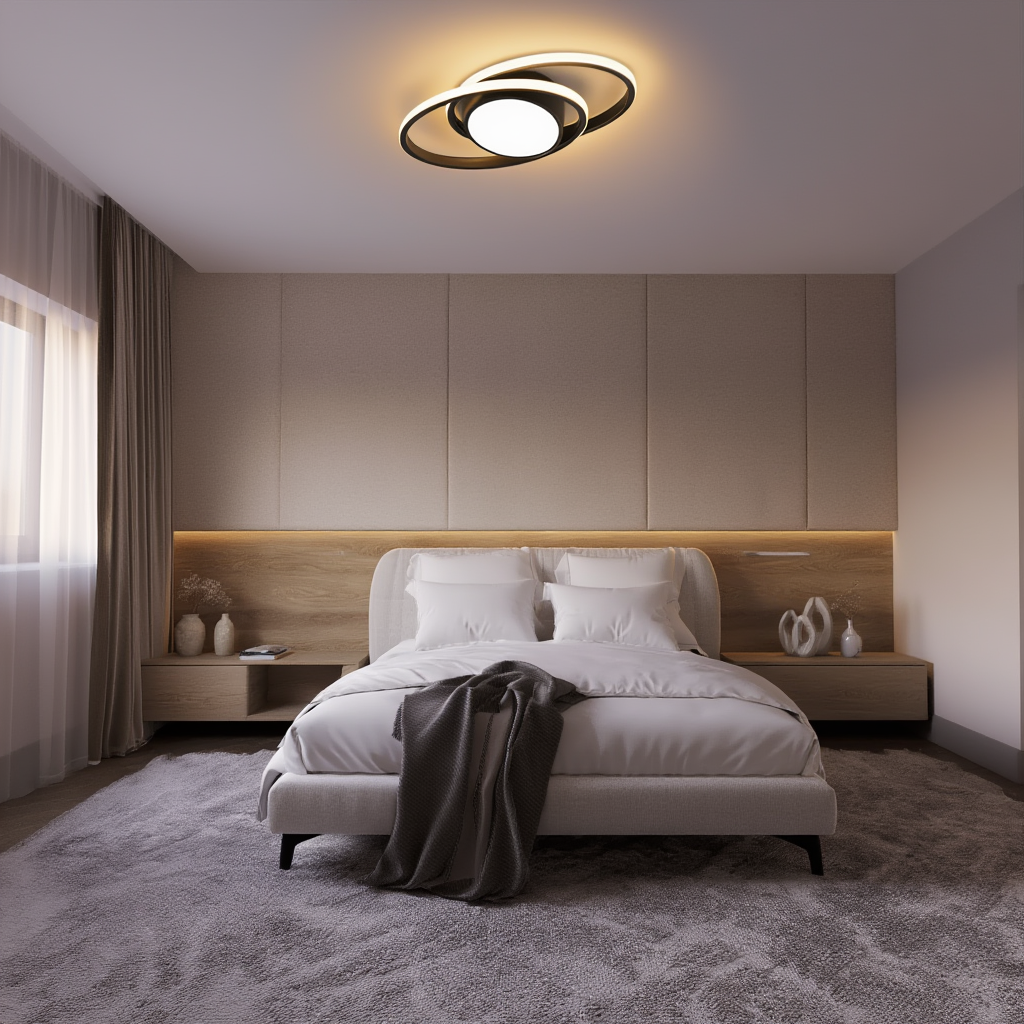 Black Orbit LED Ceiling Light | Lunalight