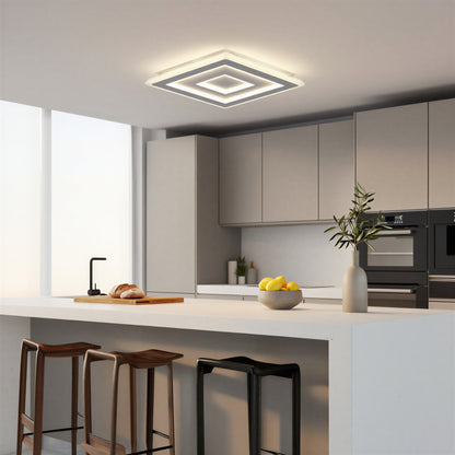 White Square LED Ceiling Light | Lunalight