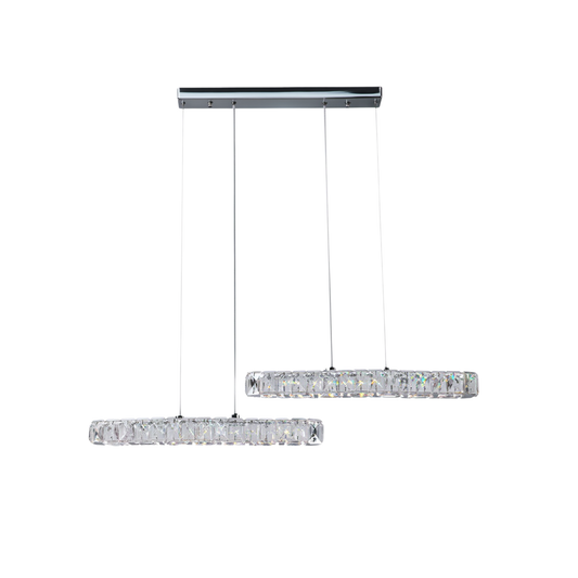 Modern Crystal LED Pendant Light for Dining table | Lunalight