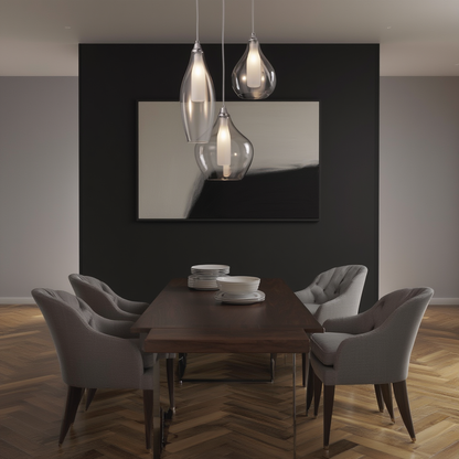 3-Light Smoked Glass Cluster Pendant Light | Lunalight