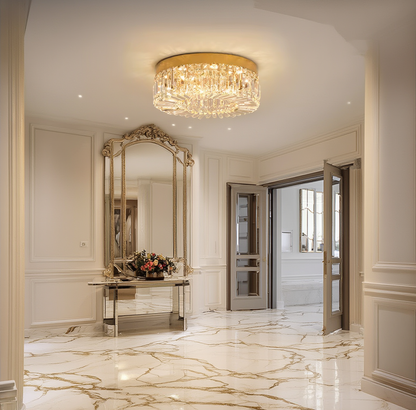 Gold Crystal Ceiling Light 50cm | Lunalight