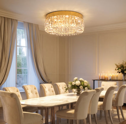 Gold Crystal Ceiling Light 50cm | Lunalight