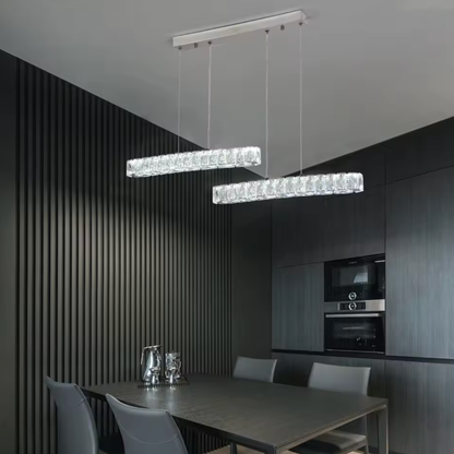Modern Crystal LED Pendant Light for Dining table | Lunalight