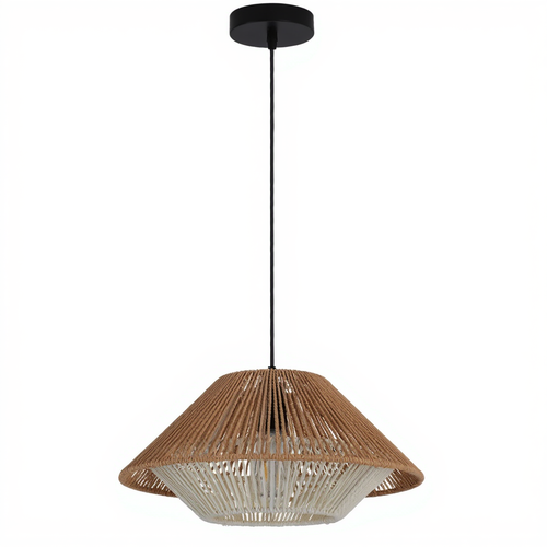 Rattan Farmhouse Cone Pendant Light | Lunalight
