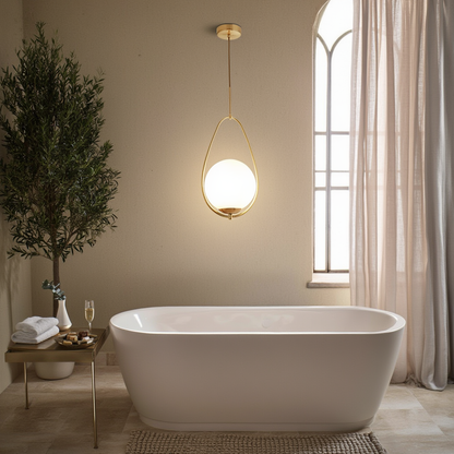 Gold LED Globe Pendant Light | Lunalight