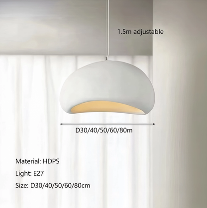 Nordic Wabi-Sabi Round LED Pendant Light E27| Lunalight