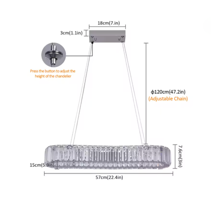 LED Crystal Pendant Light | Lunalight
