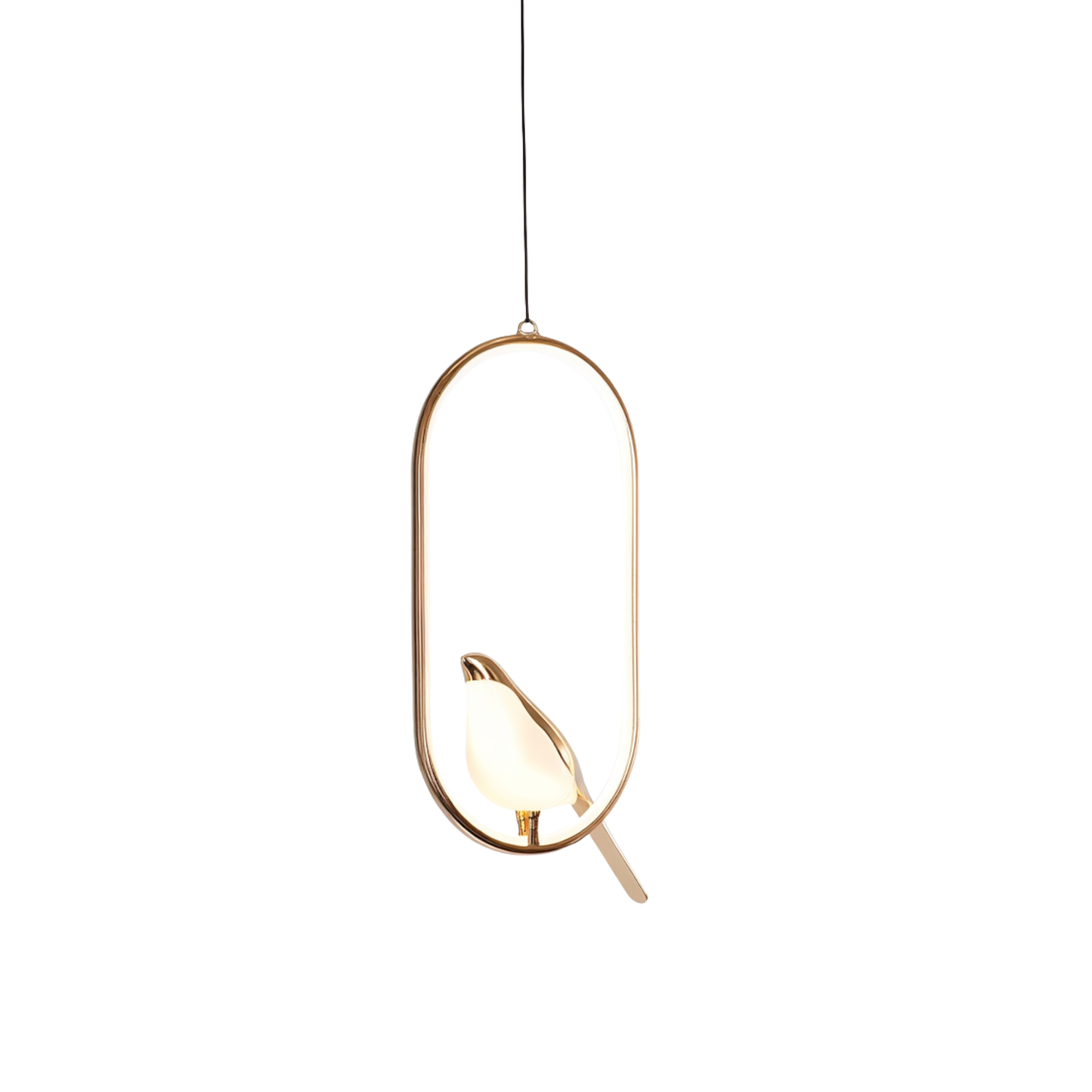Gold Bird LED Pendant Light Adjustable Wire | Lunalight