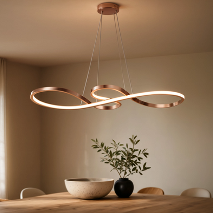 Modern LED Wave Pendant Light Dimmable