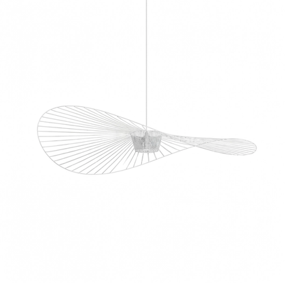 Nordic Straw Hat Fabric Pendant Light E27 Bulb Included | Lunalight