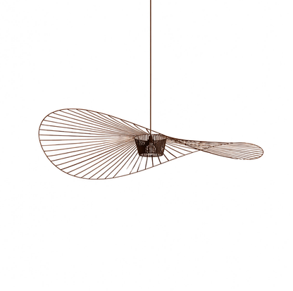 Nordic Straw Hat Fabric Pendant Light E27 Bulb Included | Lunalight
