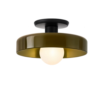 Vintage Glass Ceiling Light 25cm