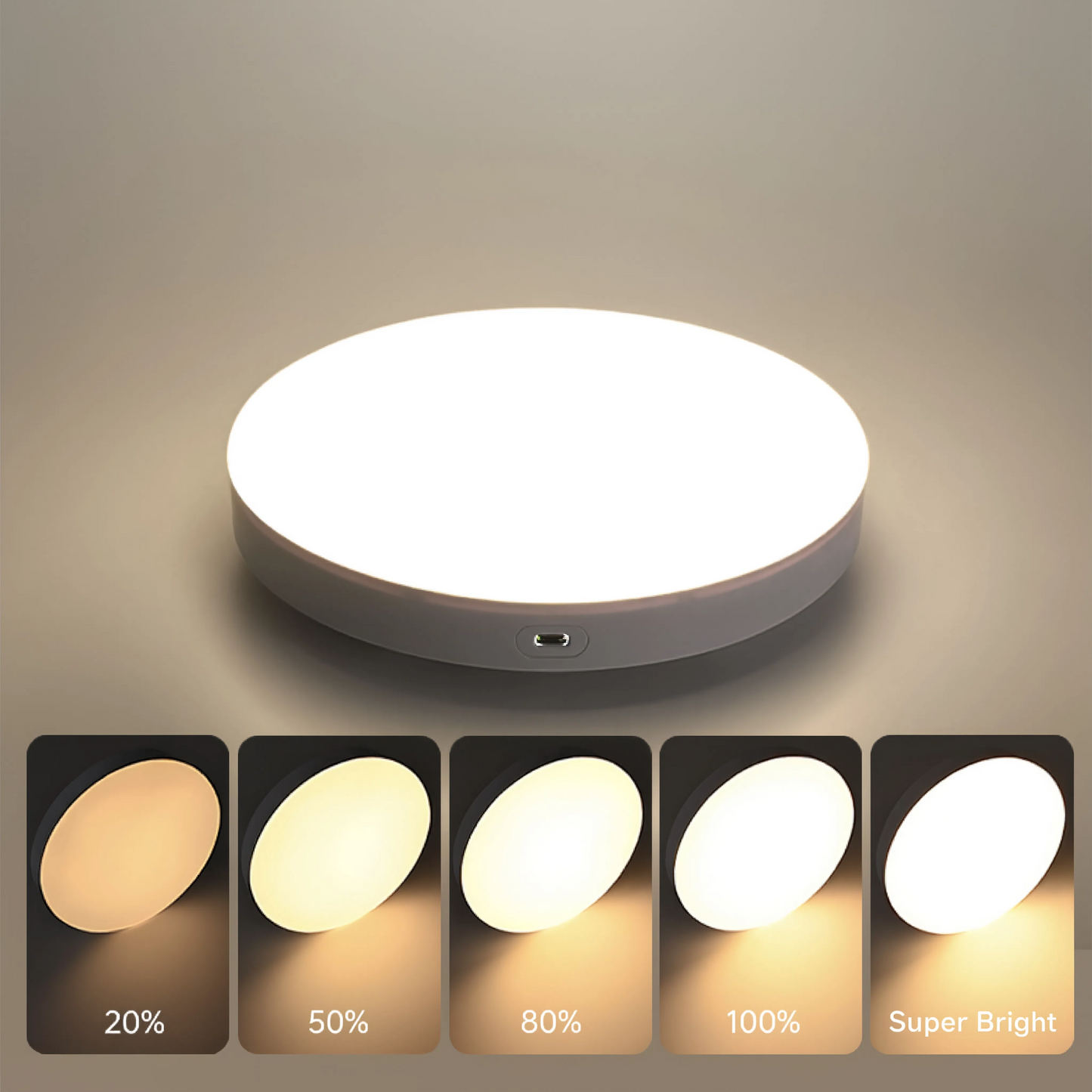 Wireless LED Ceiling Light Battery Powered | Motion Sensor & Remote Control