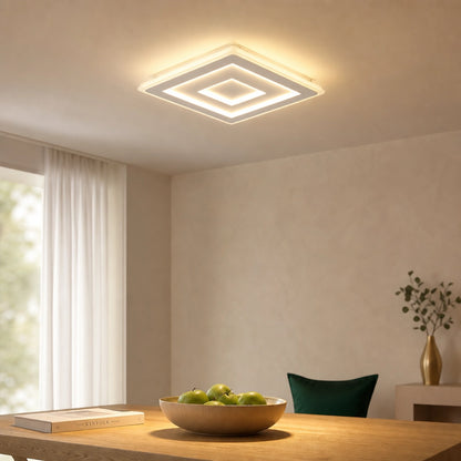 White Square LED Ceiling Light