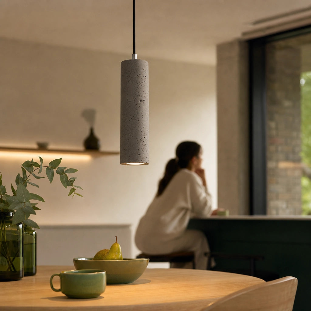 Industrial Cement LED Pendant Light | Lunalight